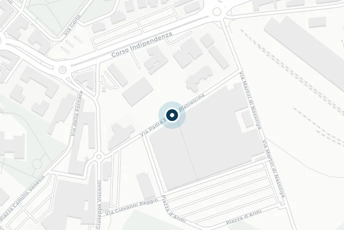 Mappa della zona dello studio in Via Padre Pio da Pietrelcina, 36, Casale Monferrato